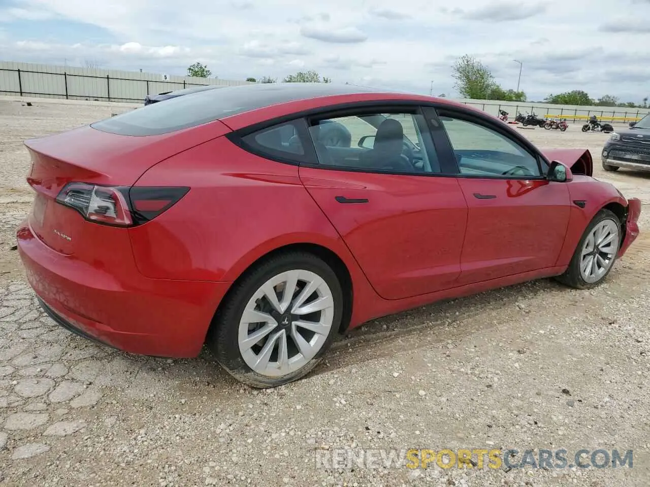 3 Photograph of a damaged car 5YJ3E1EB7NF190449 TESLA MODEL 3 2022
