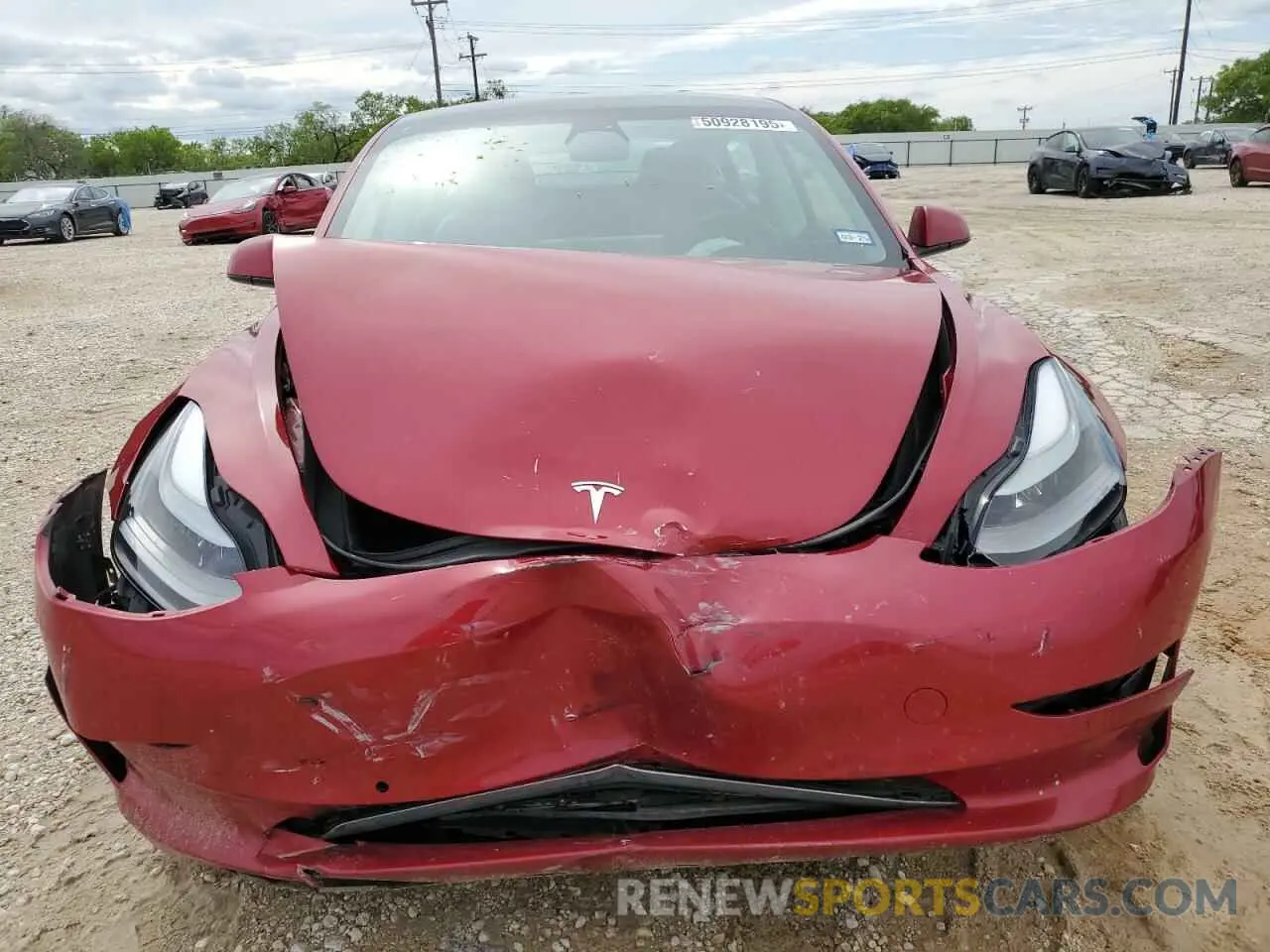 5 Photograph of a damaged car 5YJ3E1EB7NF190449 TESLA MODEL 3 2022