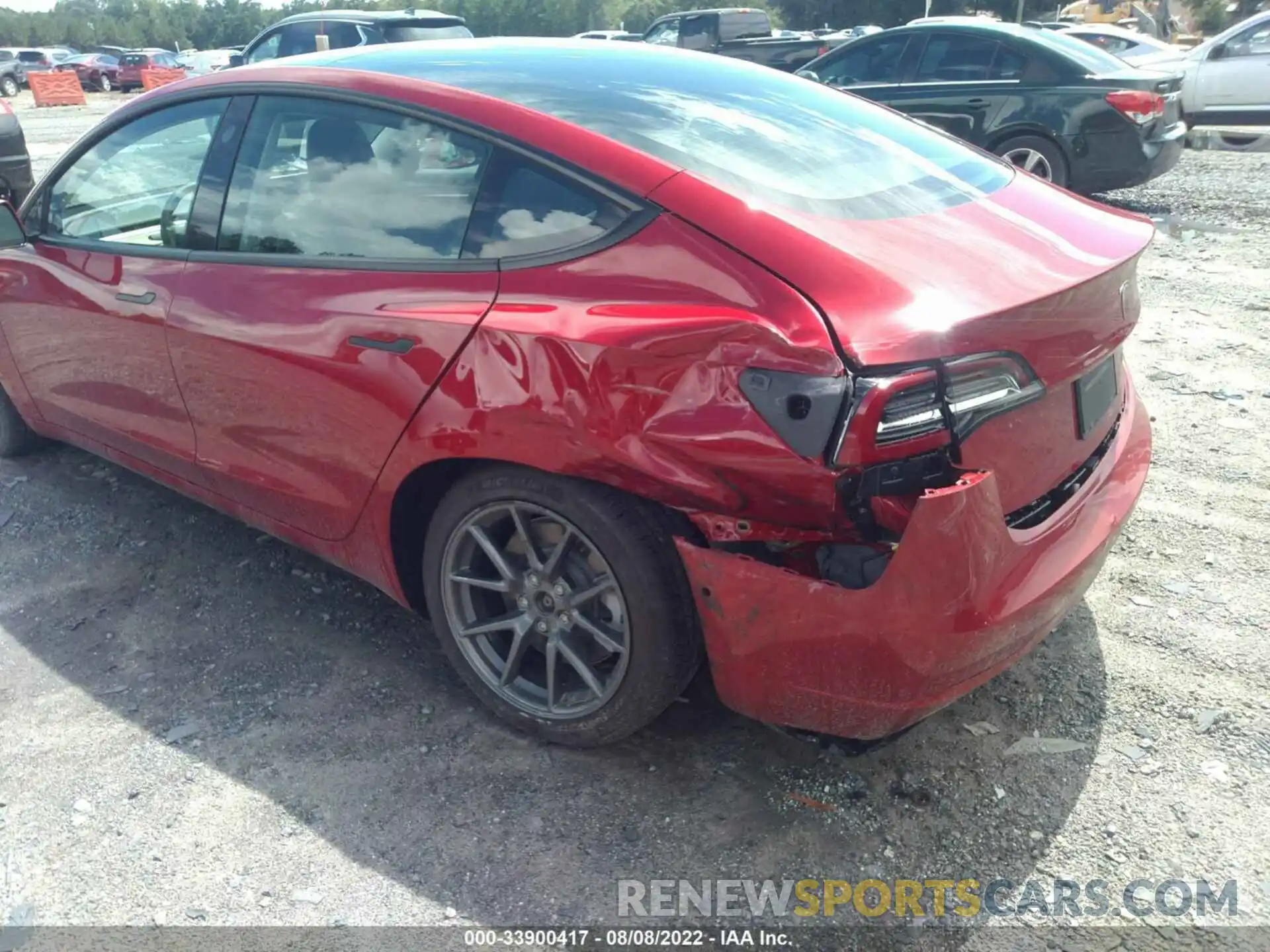 6 Photograph of a damaged car 5YJ3E1EB7NF192802 TESLA MODEL 3 2022