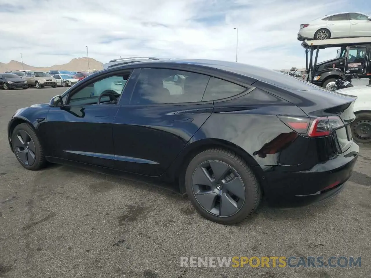 2 Photograph of a damaged car 5YJ3E1EB7NF195425 TESLA MODEL 3 2022