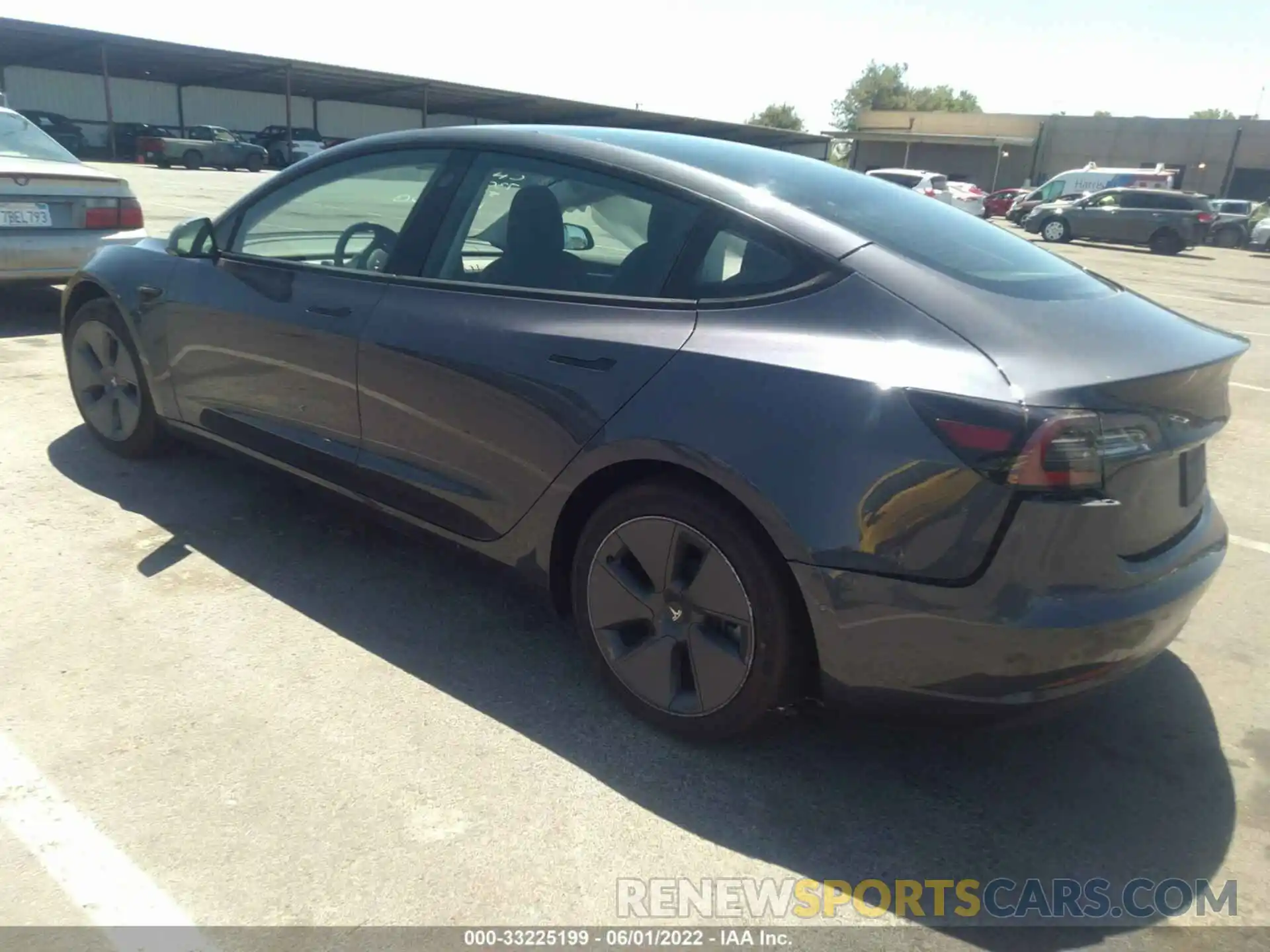 3 Photograph of a damaged car 5YJ3E1EB7NF202437 TESLA MODEL 3 2022