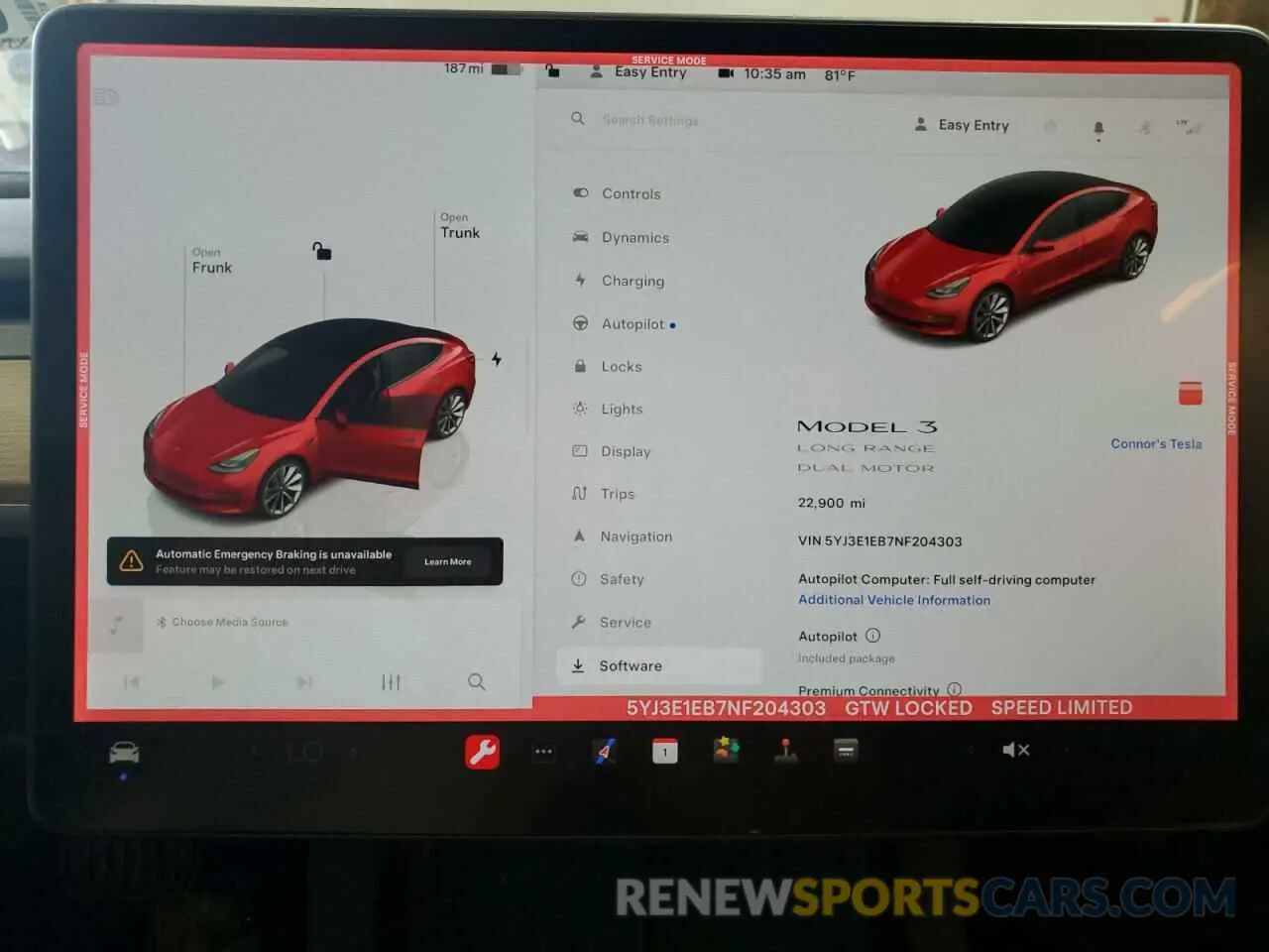 9 Photograph of a damaged car 5YJ3E1EB7NF204303 TESLA MODEL 3 2022