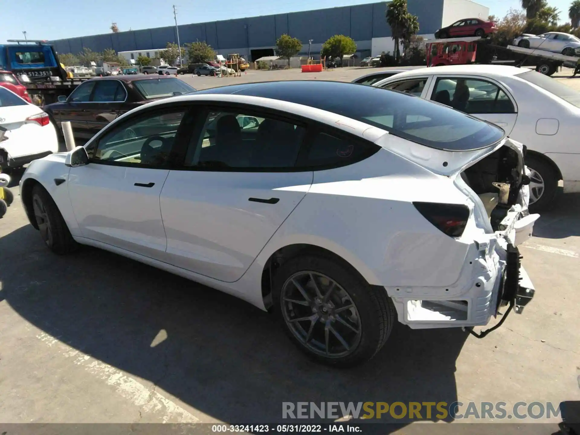 3 Photograph of a damaged car 5YJ3E1EB7NF213132 TESLA MODEL 3 2022