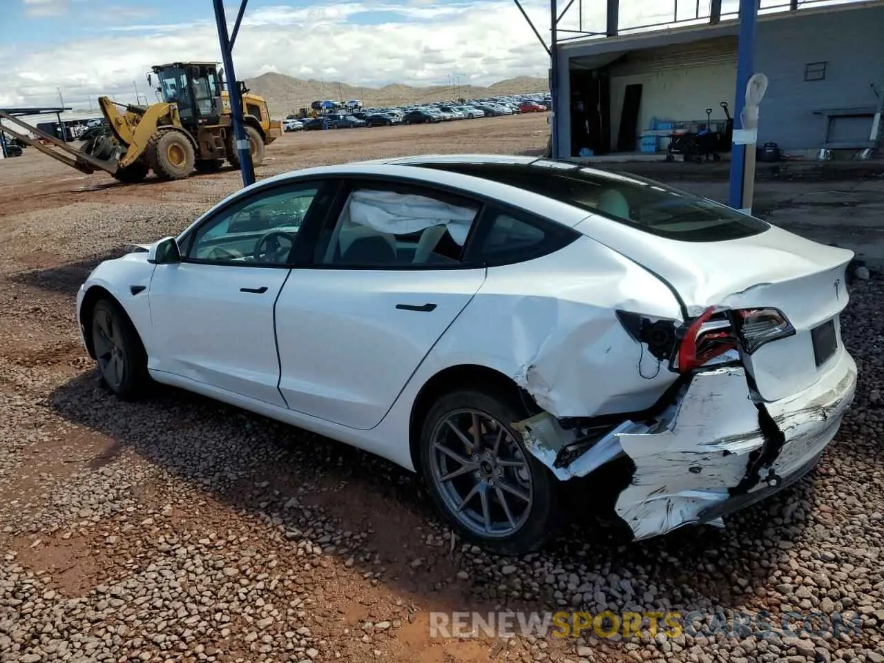 2 Photograph of a damaged car 5YJ3E1EB7NF228519 TESLA MODEL 3 2022