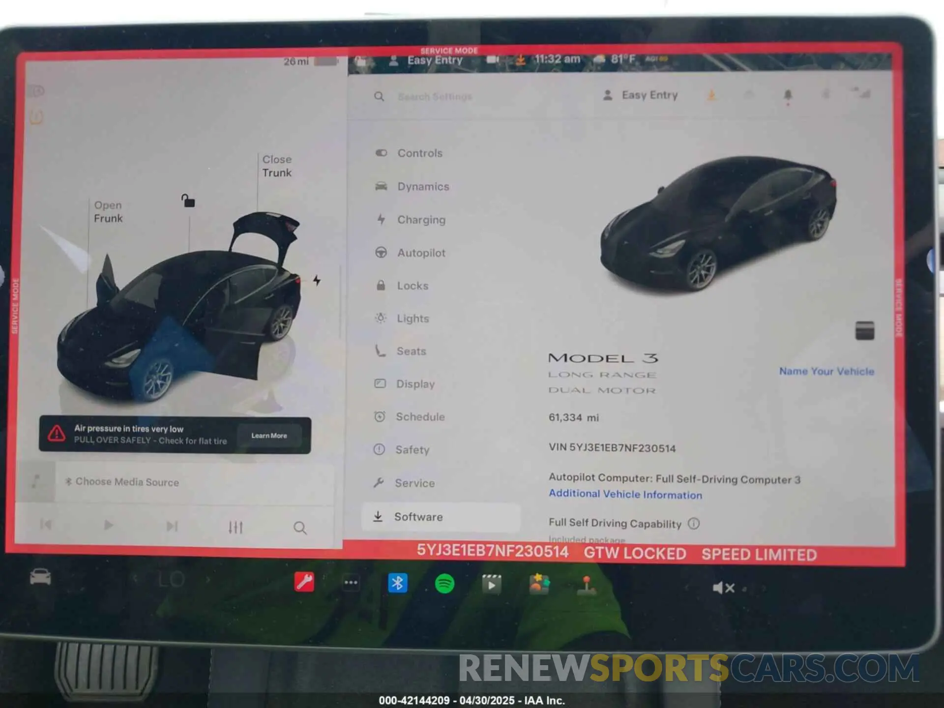 7 Photograph of a damaged car 5YJ3E1EB7NF230514 TESLA MODEL 3 2022