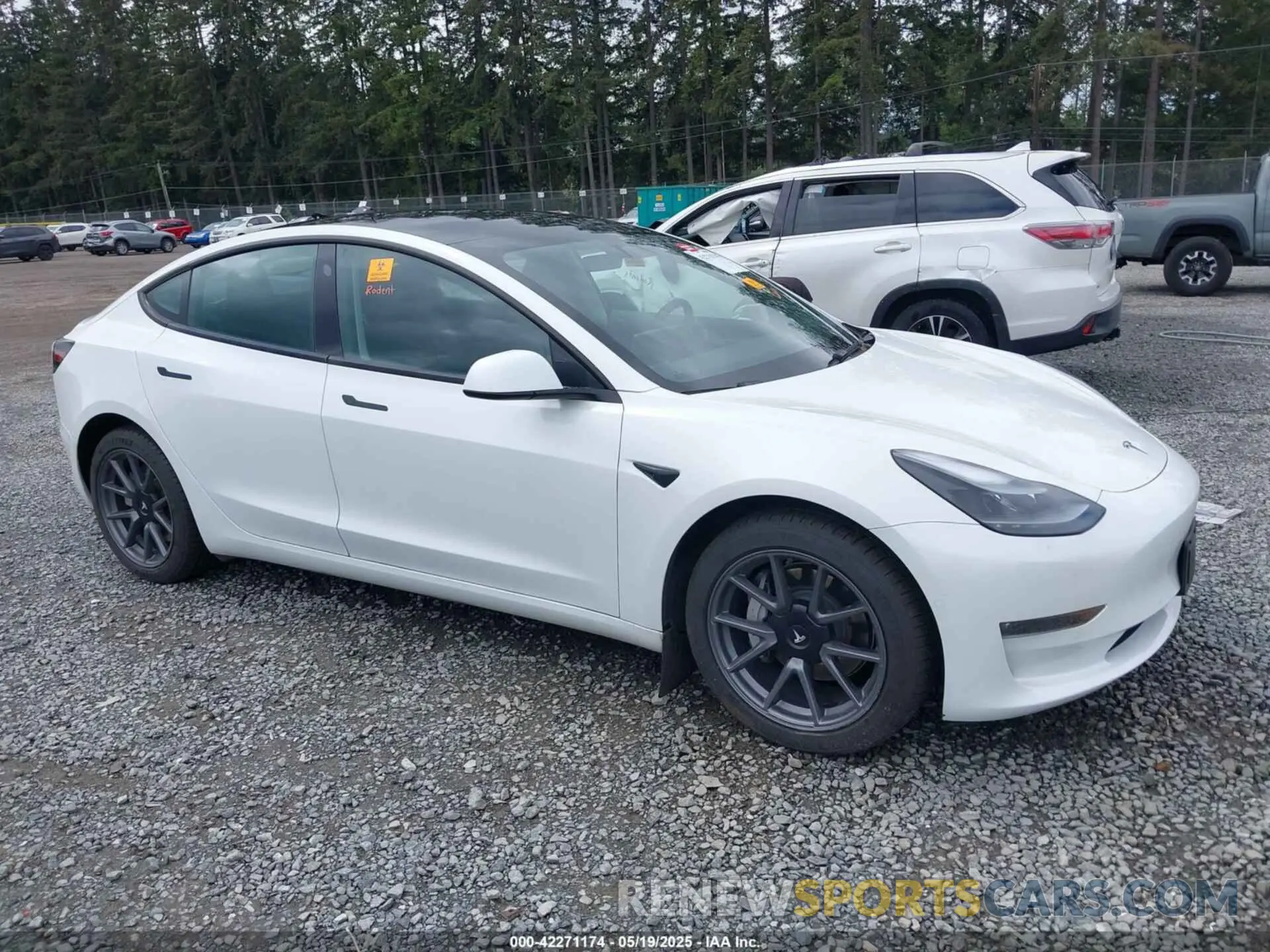 1 Photograph of a damaged car 5YJ3E1EB7NF256997 TESLA MODEL 3 2022
