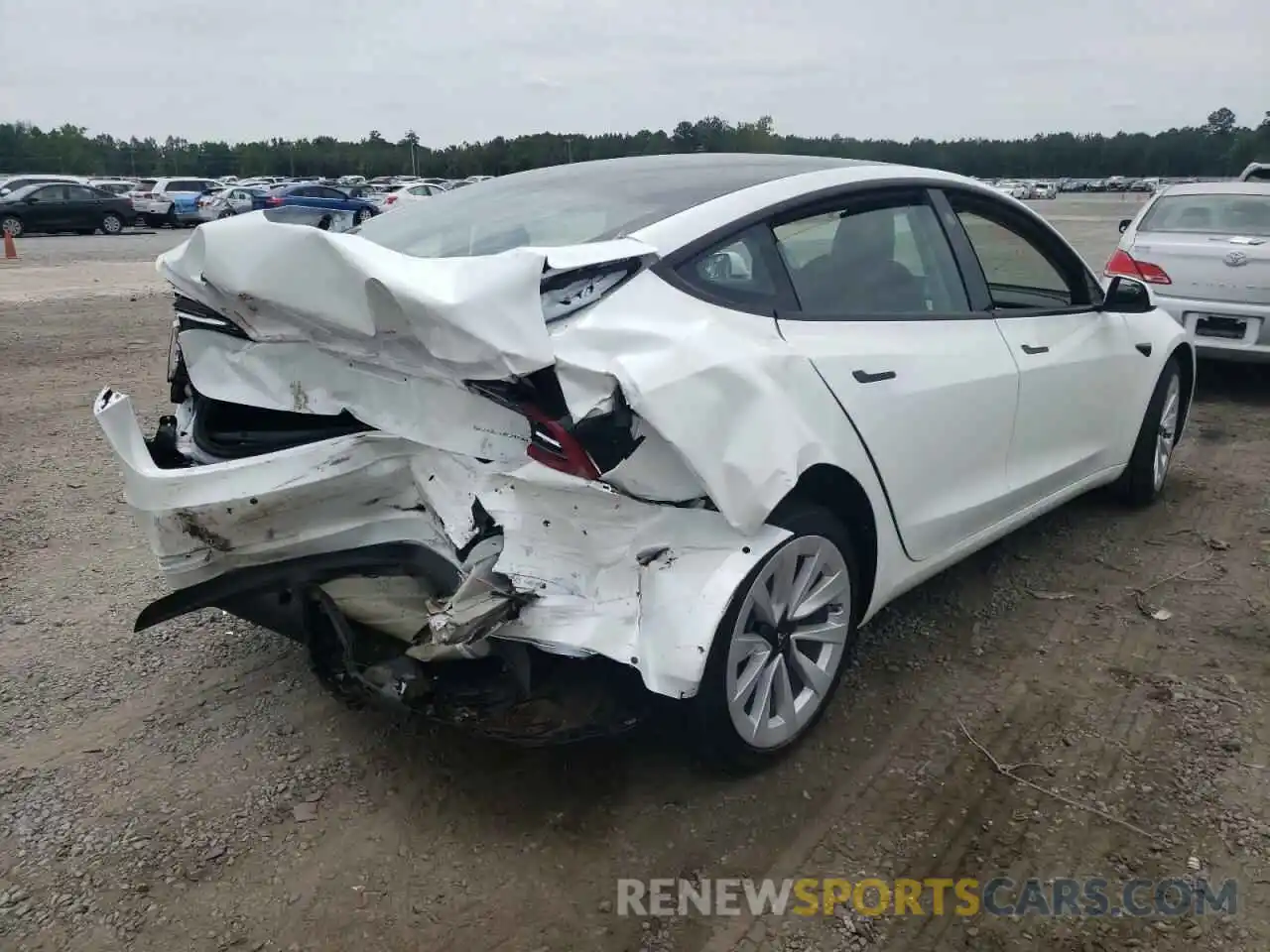 9 Photograph of a damaged car 5YJ3E1EB7NF258653 TESLA MODEL 3 2022