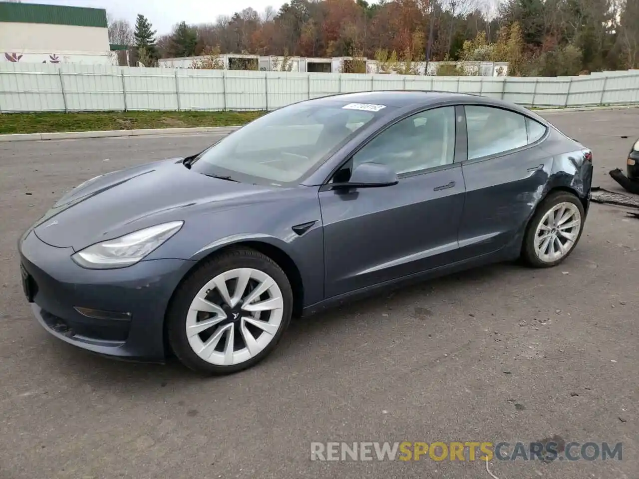 1 Photograph of a damaged car 5YJ3E1EB7NF262833 TESLA MODEL 3 2022