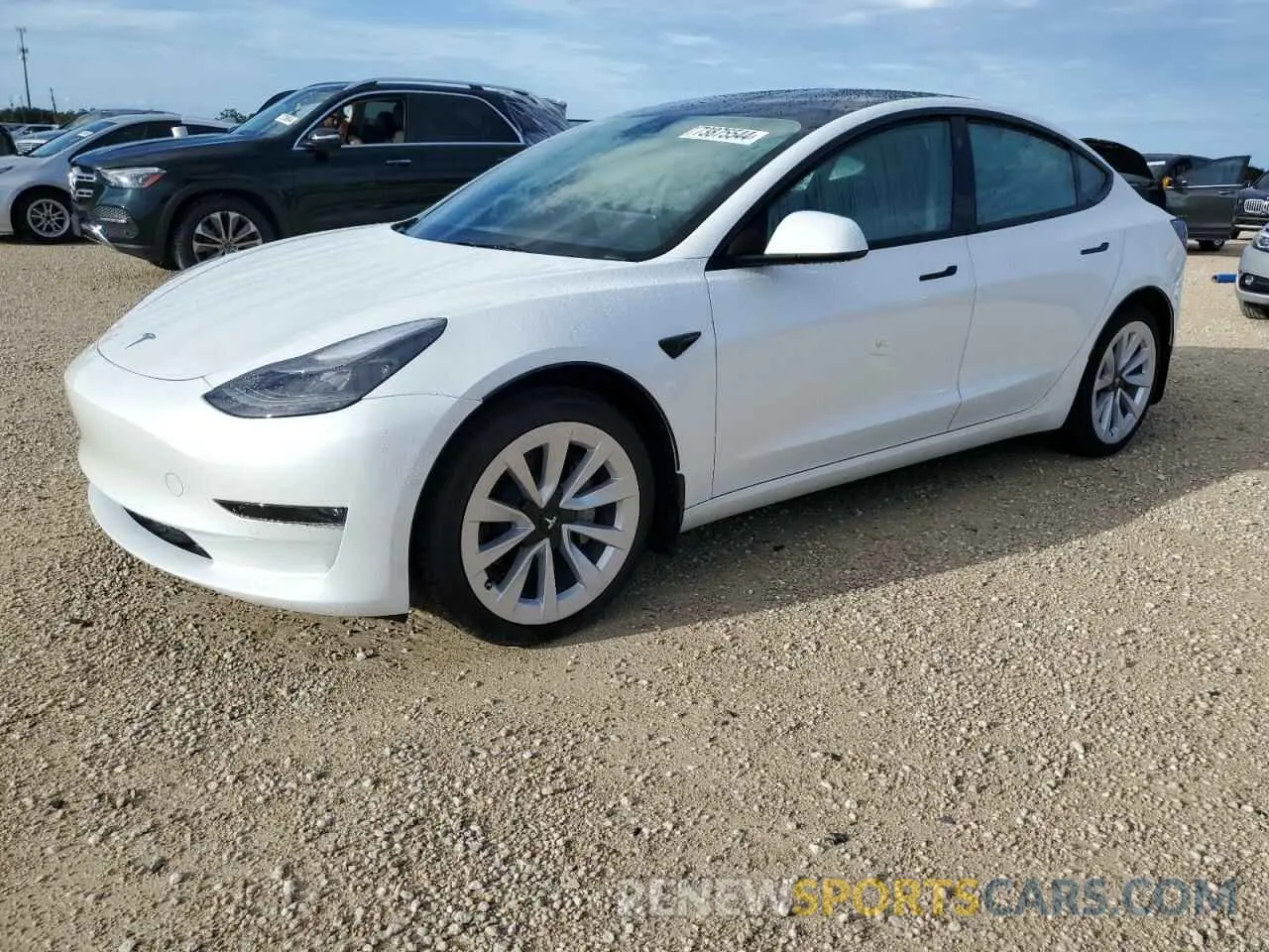 1 Photograph of a damaged car 5YJ3E1EB7NF276845 TESLA MODEL 3 2022