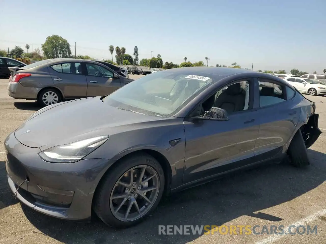 1 Photograph of a damaged car 5YJ3E1EB7NF277493 TESLA MODEL 3 2022