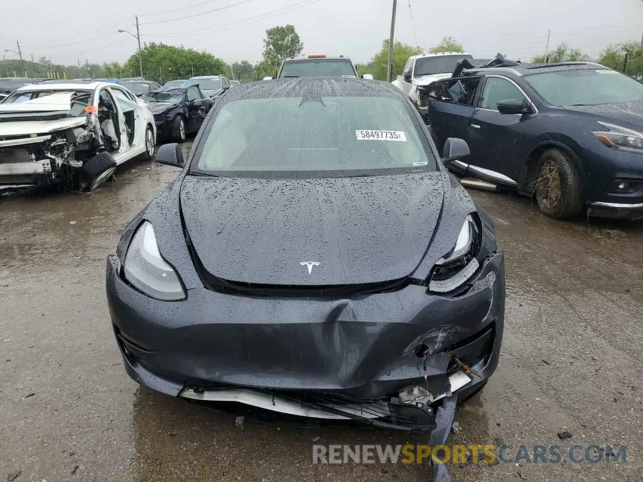 5 Photograph of a damaged car 5YJ3E1EB7NF278403 TESLA MODEL 3 2022