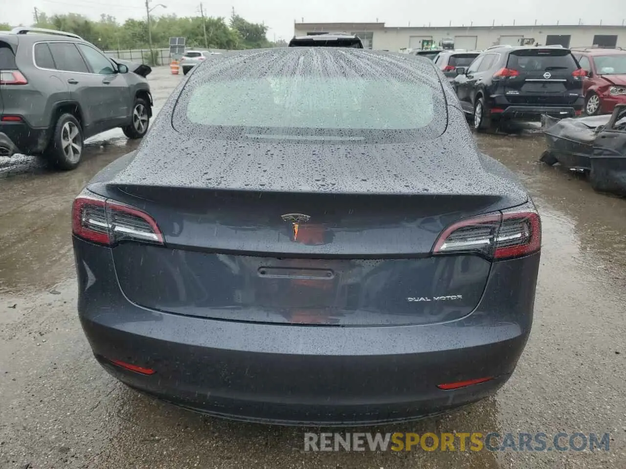 6 Photograph of a damaged car 5YJ3E1EB7NF278403 TESLA MODEL 3 2022
