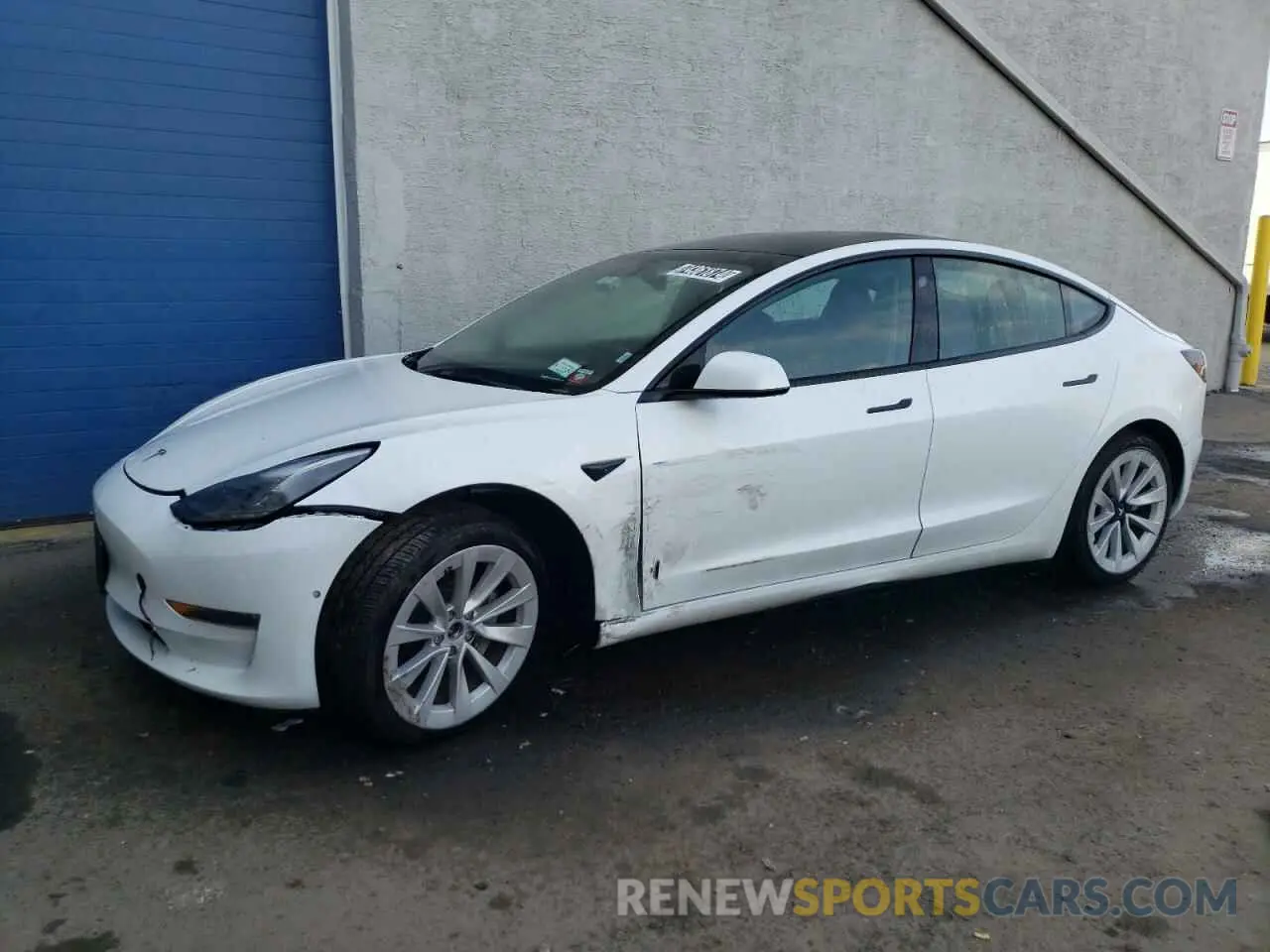 1 Photograph of a damaged car 5YJ3E1EB7NF289322 TESLA MODEL 3 2022