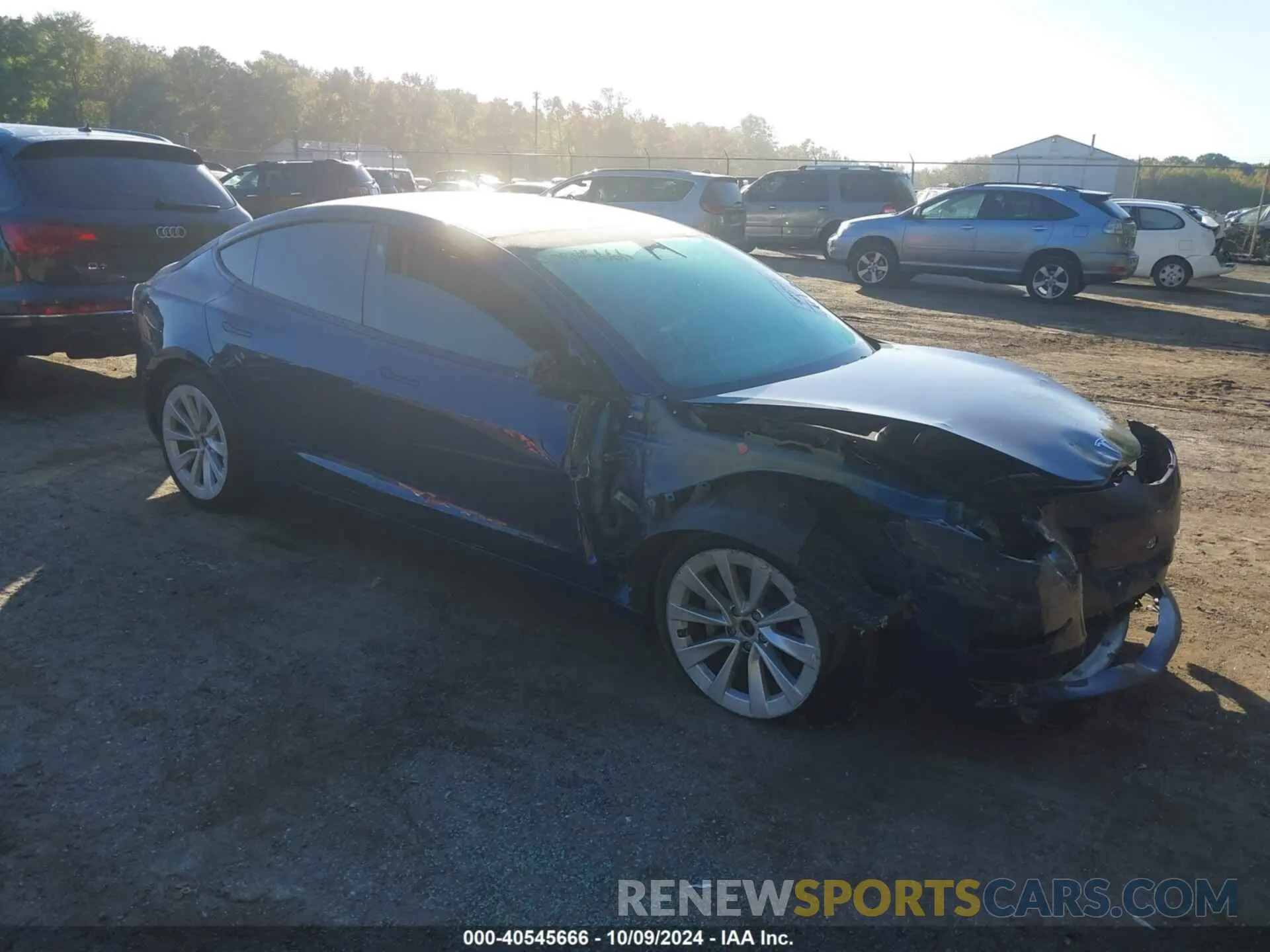 1 Photograph of a damaged car 5YJ3E1EB7NF289420 TESLA MODEL 3 2022
