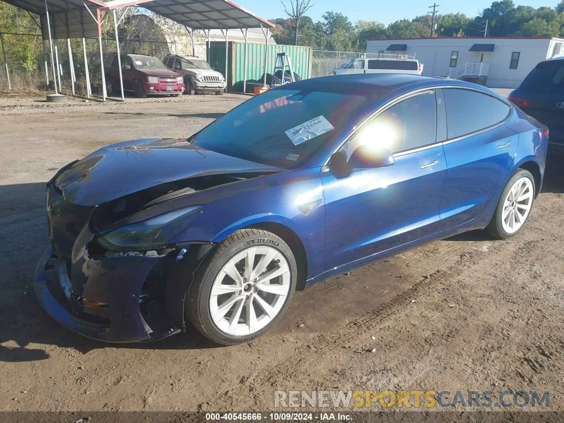2 Photograph of a damaged car 5YJ3E1EB7NF289420 TESLA MODEL 3 2022