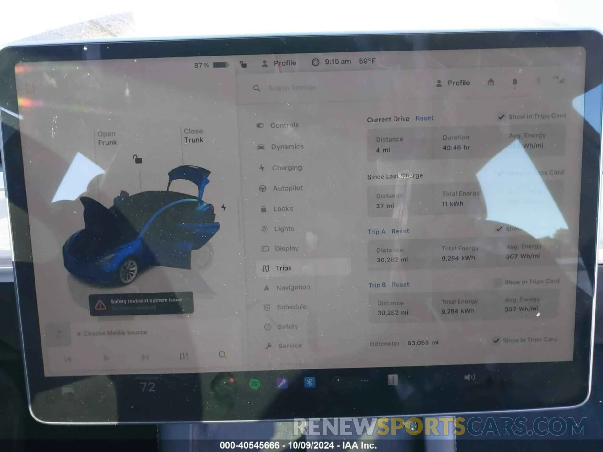 7 Photograph of a damaged car 5YJ3E1EB7NF289420 TESLA MODEL 3 2022