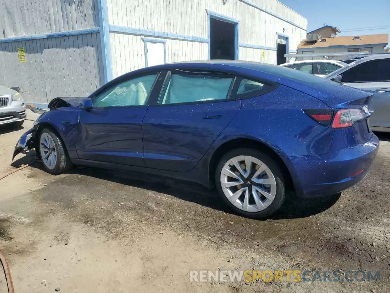 2 Photograph of a damaged car 5YJ3E1EB7NF289448 TESLA MODEL 3 2022
