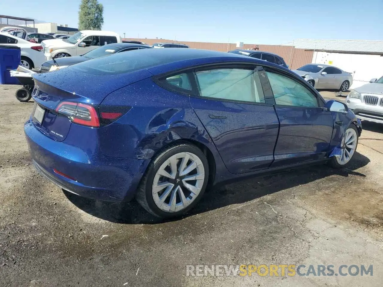 3 Photograph of a damaged car 5YJ3E1EB7NF289448 TESLA MODEL 3 2022