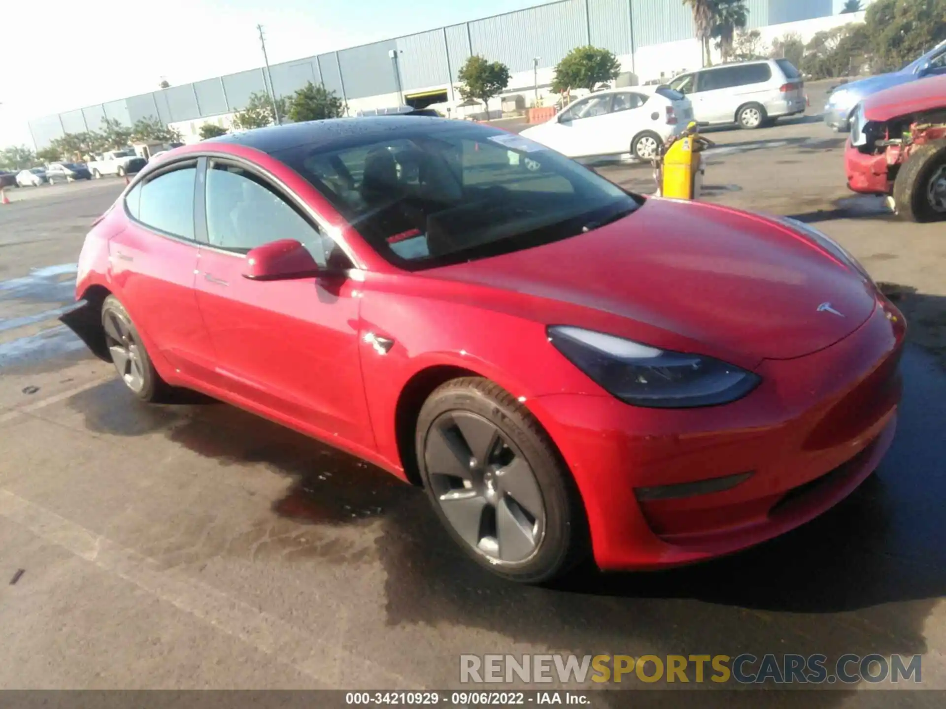 1 Photograph of a damaged car 5YJ3E1EB7NF294097 TESLA MODEL 3 2022