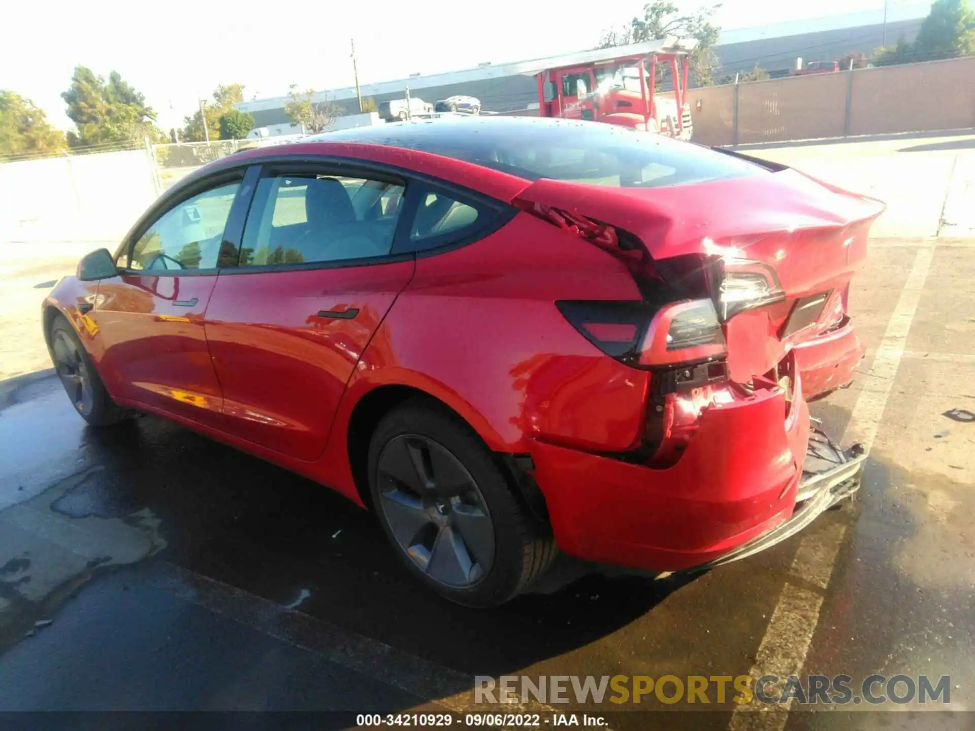 3 Photograph of a damaged car 5YJ3E1EB7NF294097 TESLA MODEL 3 2022