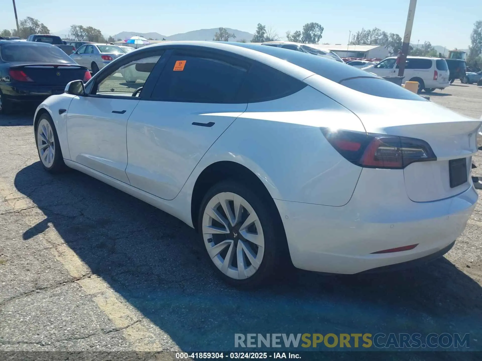 3 Photograph of a damaged car 5YJ3E1EB7NF298456 TESLA MODEL 3 2022
