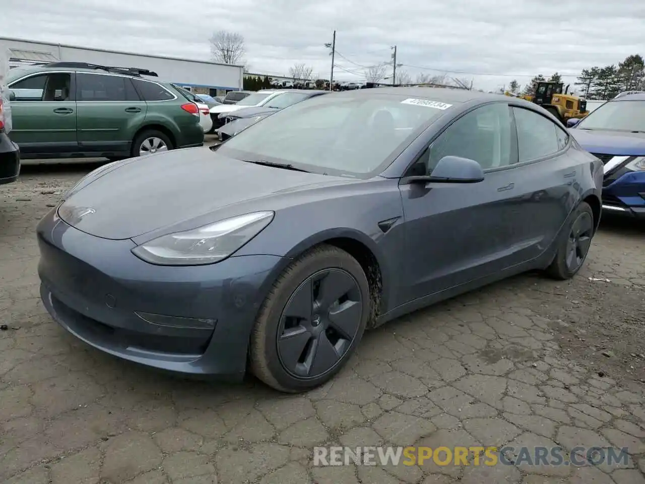 1 Photograph of a damaged car 5YJ3E1EB7NF327454 TESLA MODEL 3 2022