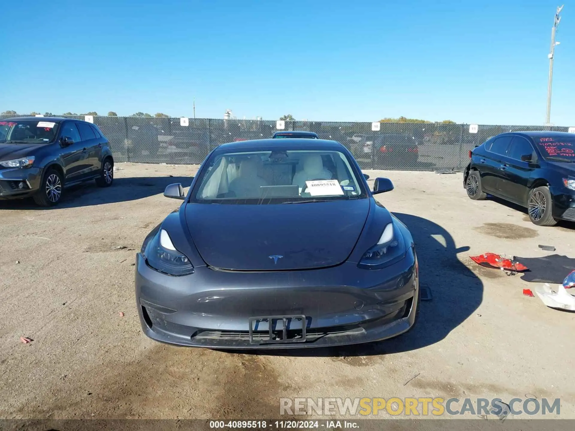 11 Photograph of a damaged car 5YJ3E1EB7NF342276 TESLA MODEL 3 2022