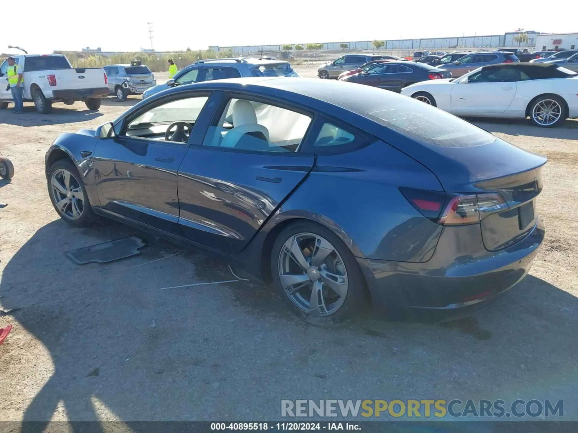 3 Photograph of a damaged car 5YJ3E1EB7NF342276 TESLA MODEL 3 2022