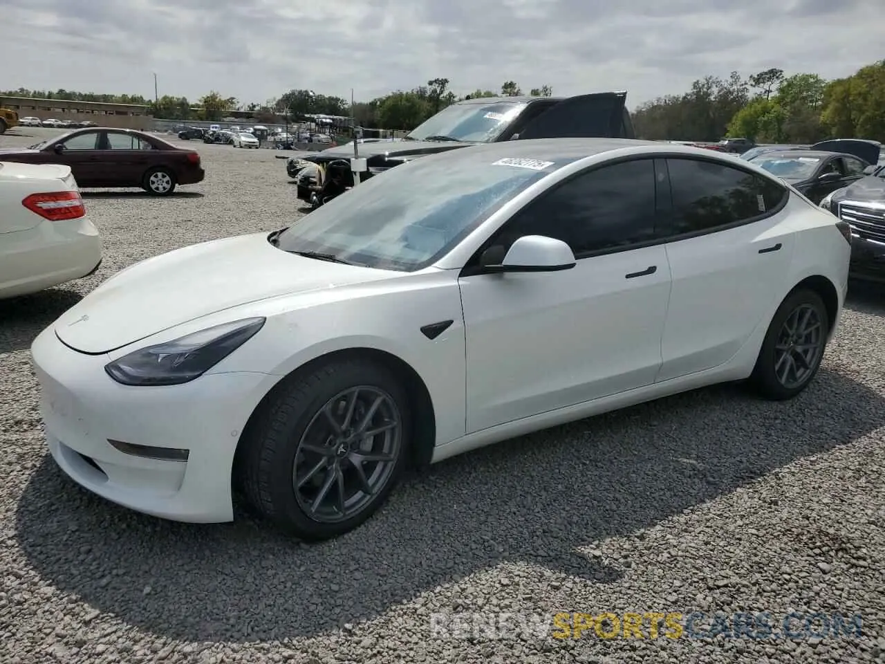 1 Photograph of a damaged car 5YJ3E1EB7NF342309 TESLA MODEL 3 2022