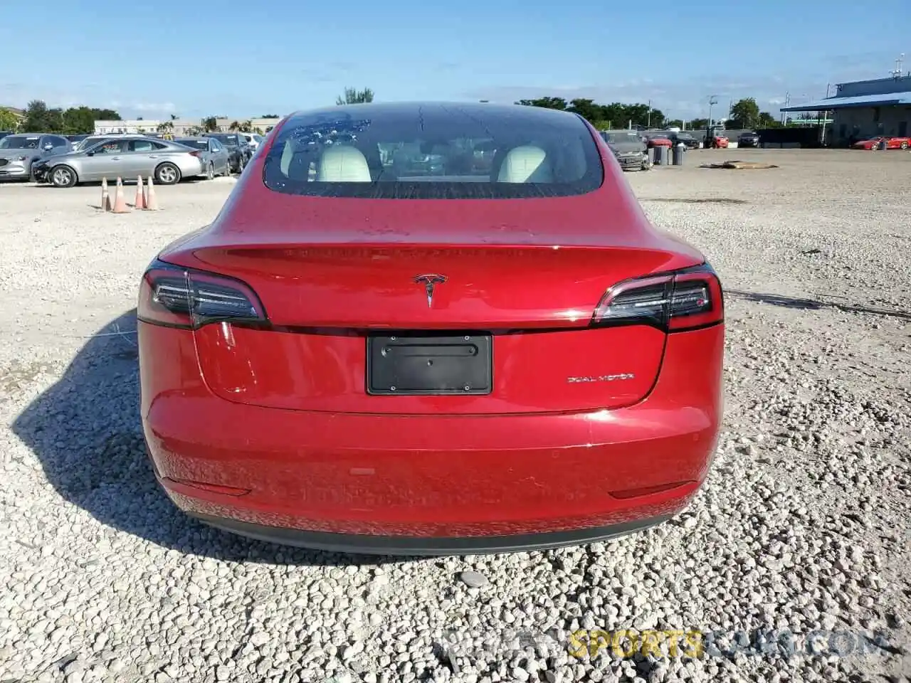 6 Photograph of a damaged car 5YJ3E1EB7NF343721 TESLA MODEL 3 2022