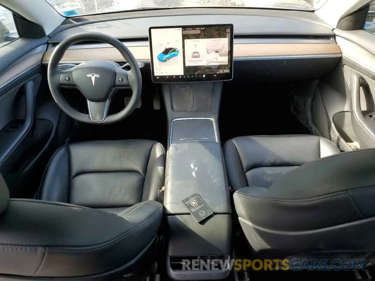 8 Photograph of a damaged car 5YJ3E1EB7NF345727 TESLA MODEL 3 2022