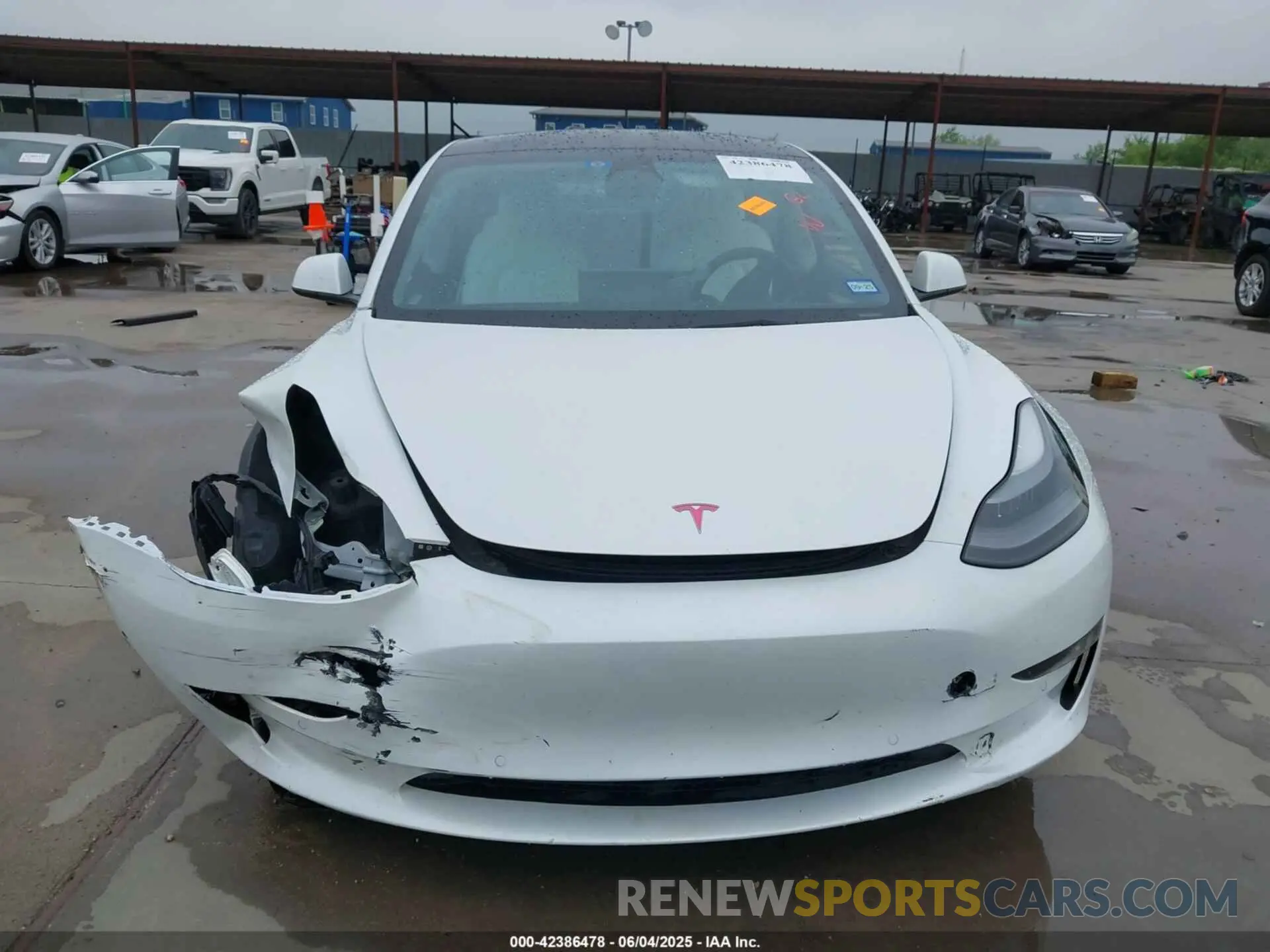 12 Photograph of a damaged car 5YJ3E1EB7NF355688 TESLA MODEL 3 2022