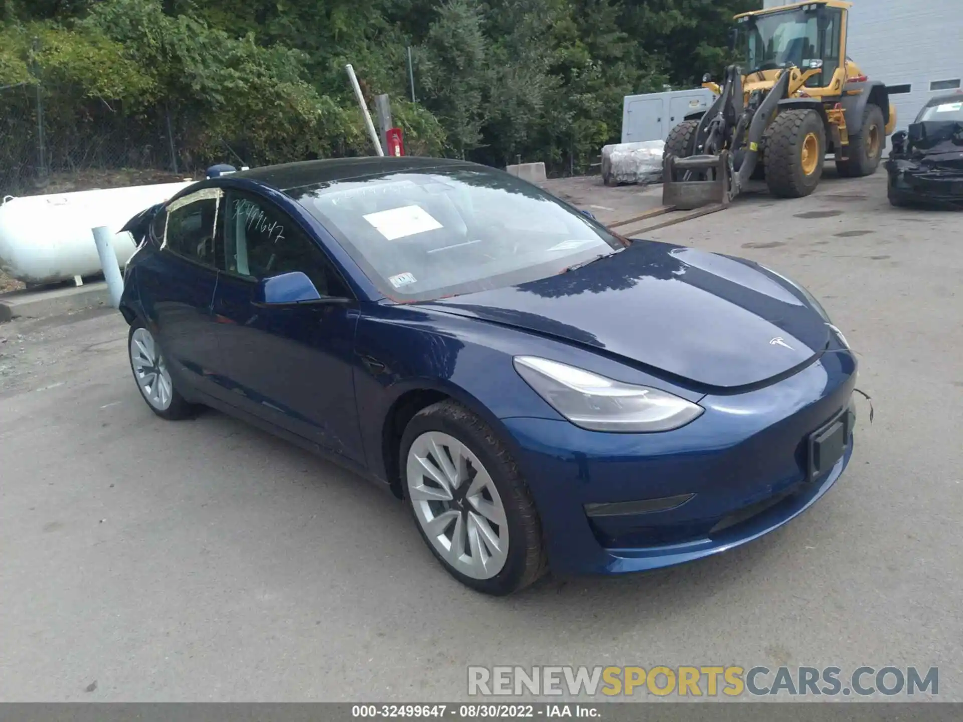 1 Photograph of a damaged car 5YJ3E1EB8NF105957 TESLA MODEL 3 2022