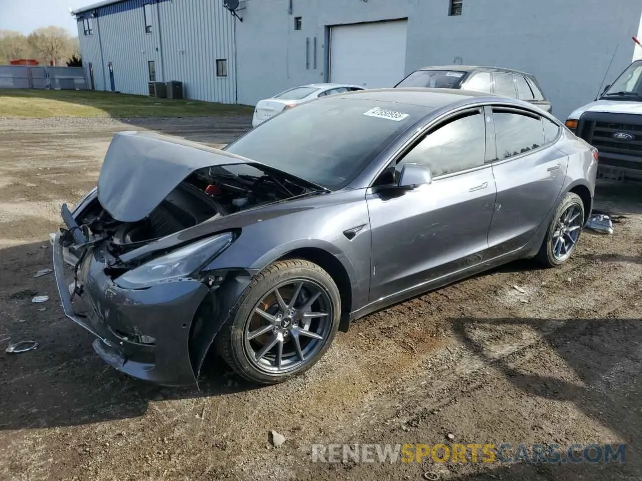 1 Photograph of a damaged car 5YJ3E1EB8NF116800 TESLA MODEL 3 2022