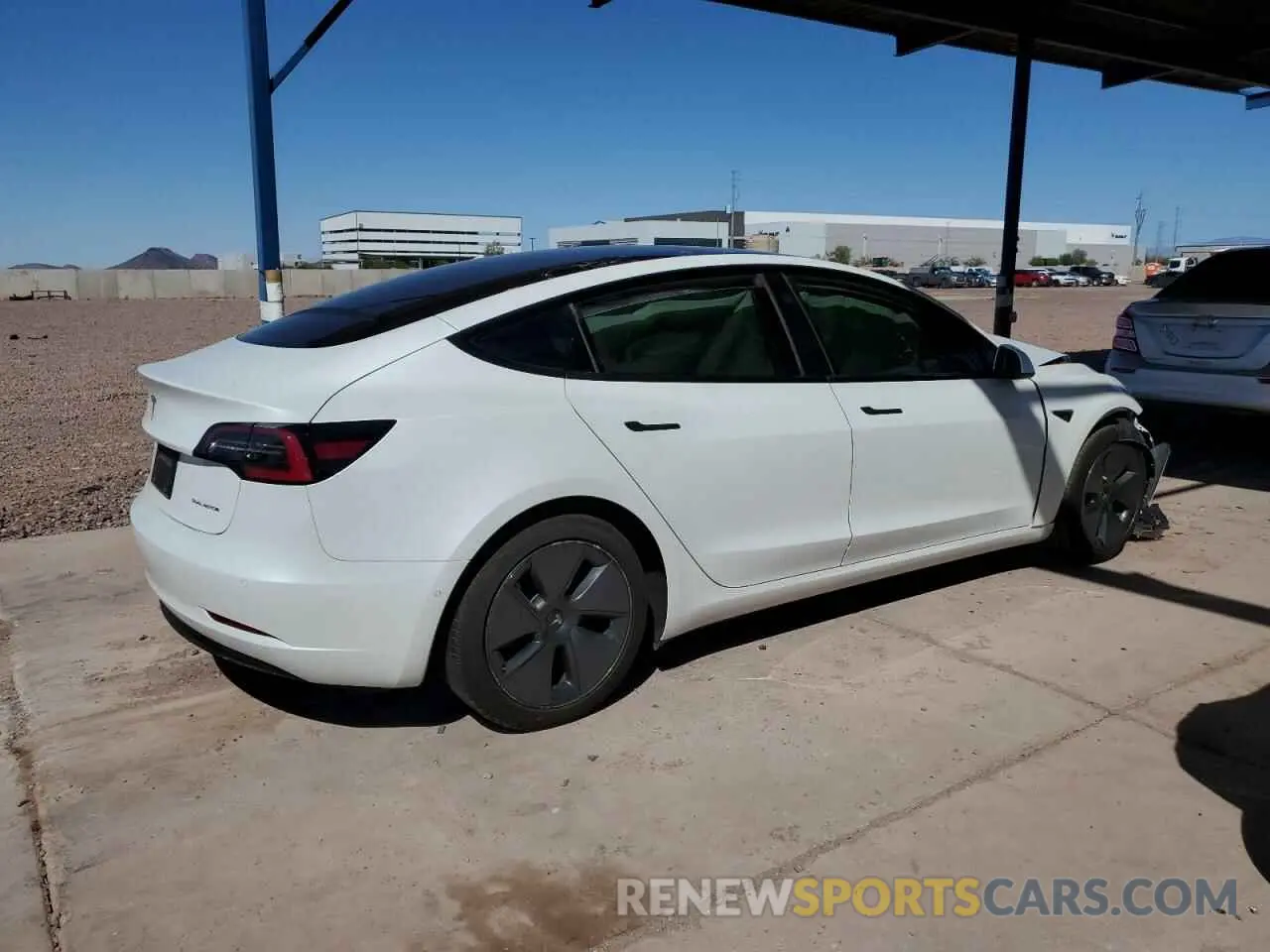 3 Photograph of a damaged car 5YJ3E1EB8NF120555 TESLA MODEL 3 2022