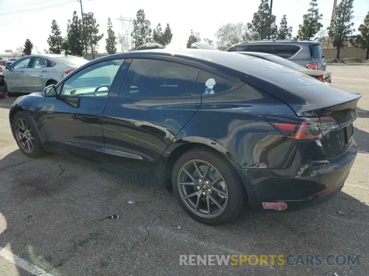 2 Photograph of a damaged car 5YJ3E1EB8NF125934 TESLA MODEL 3 2022
