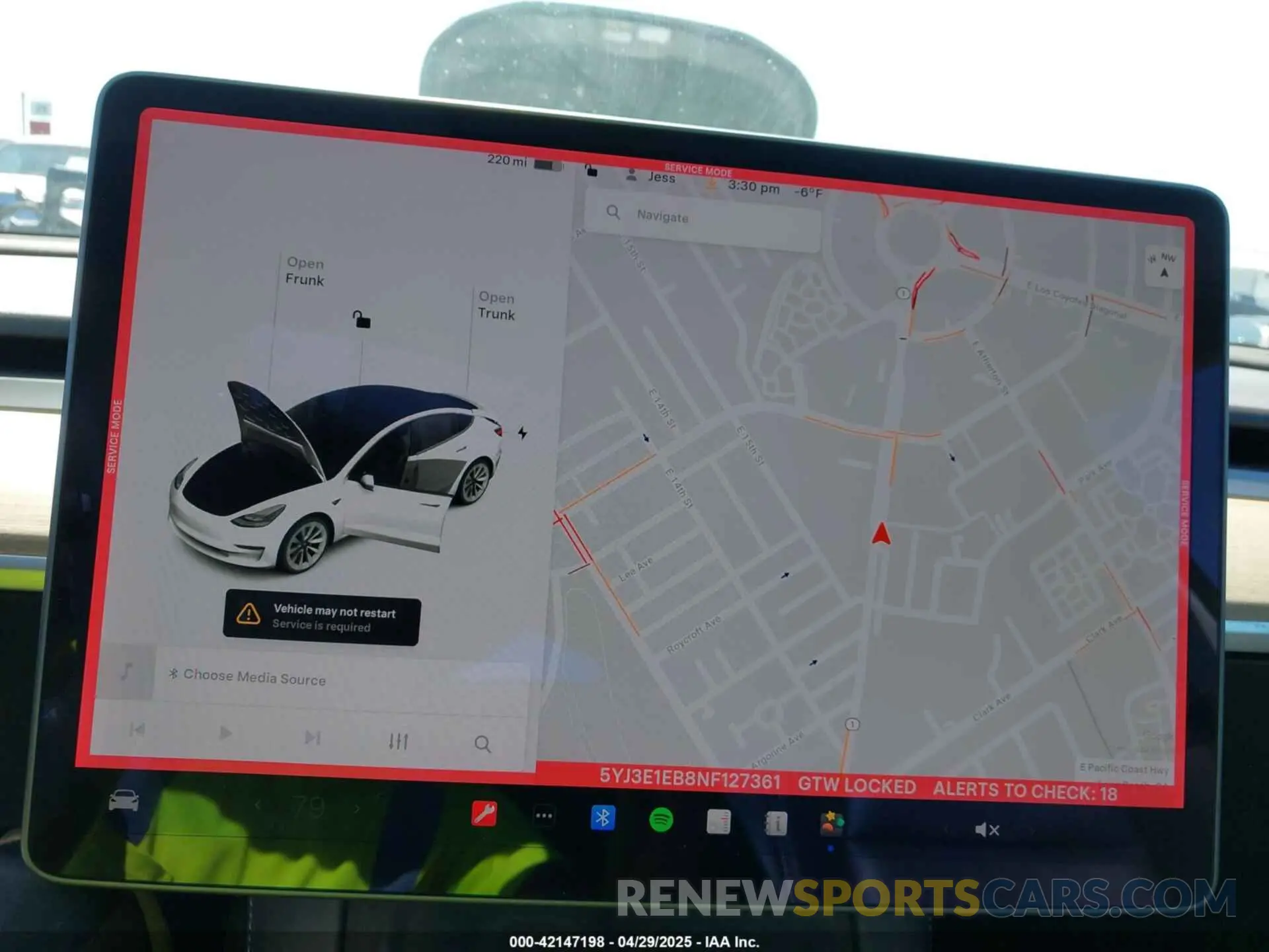 17 Photograph of a damaged car 5YJ3E1EB8NF127361 TESLA MODEL 3 2022