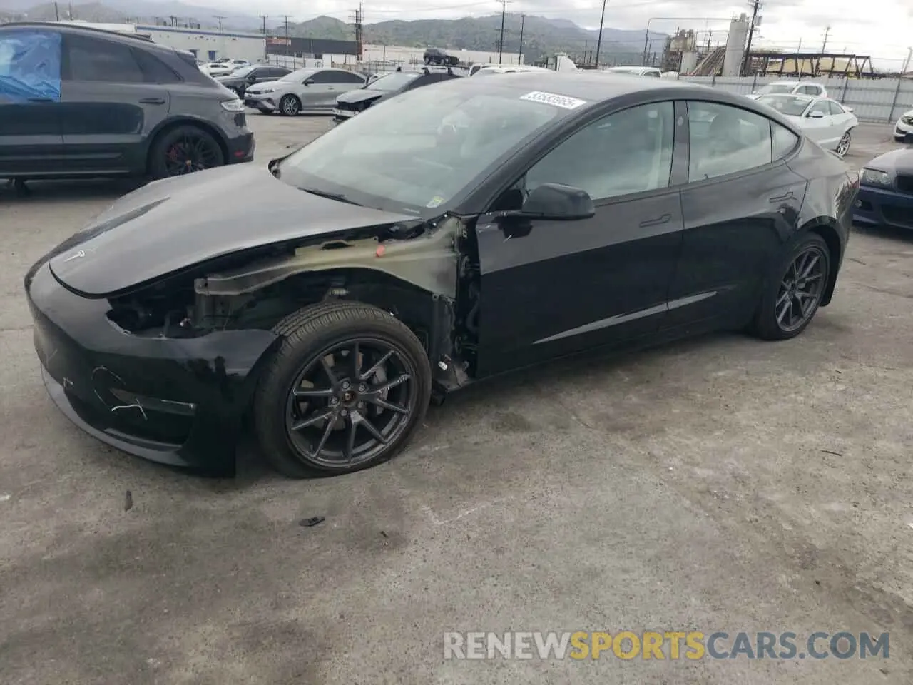 1 Photograph of a damaged car 5YJ3E1EB8NF147304 TESLA MODEL 3 2022