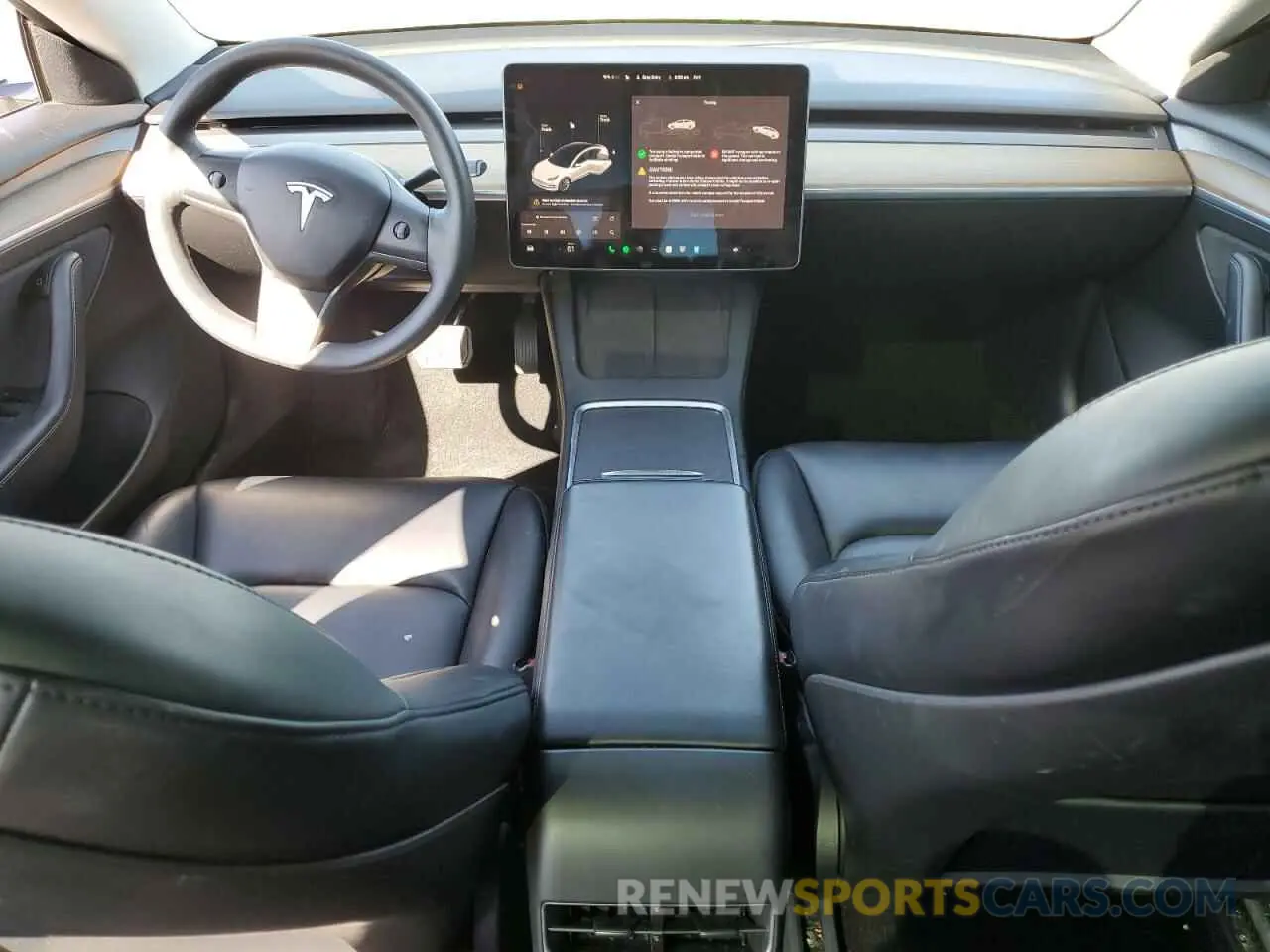 8 Photograph of a damaged car 5YJ3E1EB8NF156195 TESLA MODEL 3 2022