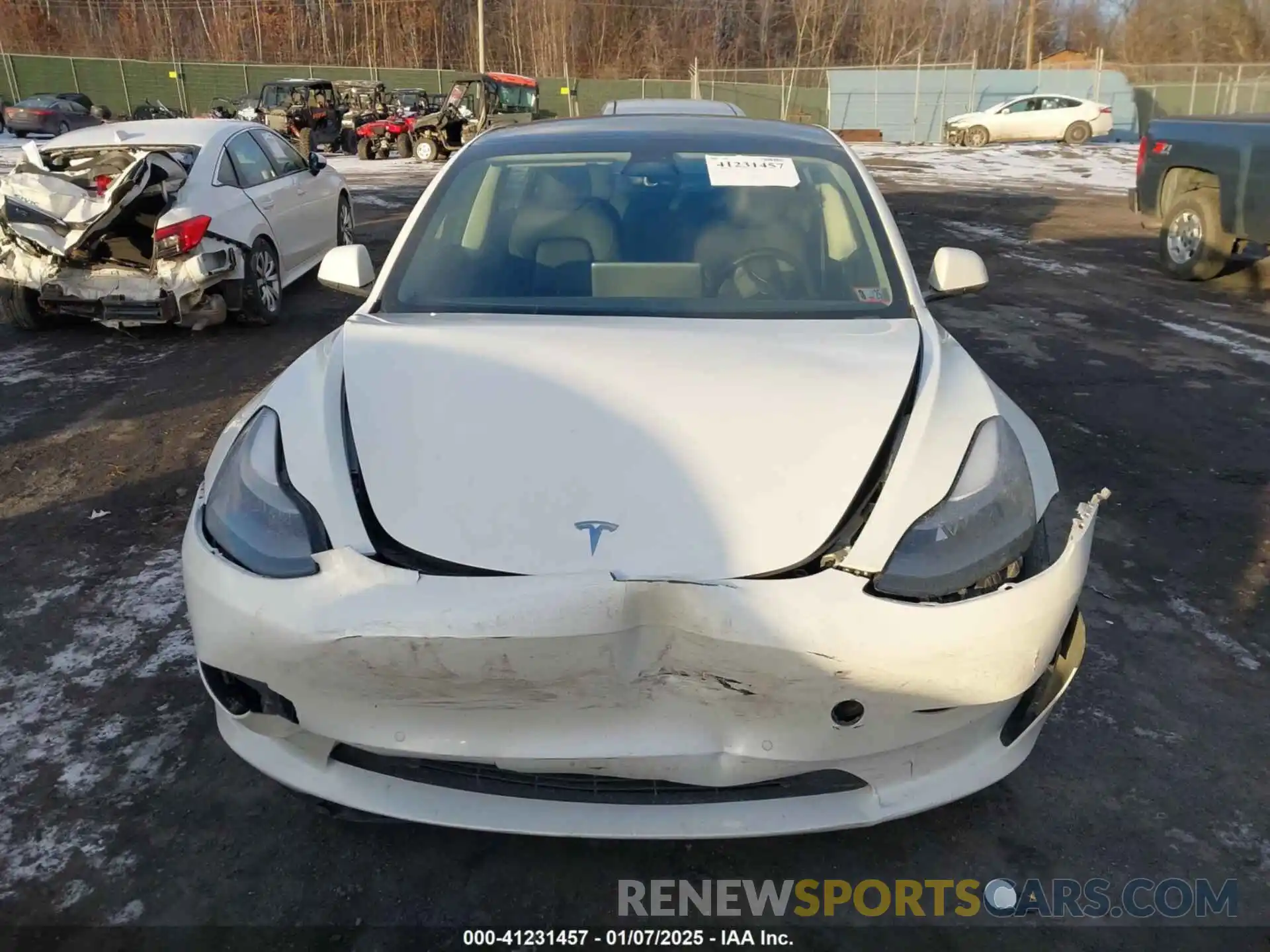 12 Photograph of a damaged car 5YJ3E1EB8NF183736 TESLA MODEL 3 2022