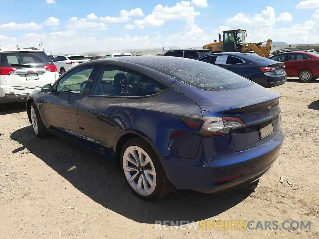 3 Photograph of a damaged car 5YJ3E1EB8NF187530 TESLA MODEL 3 2022