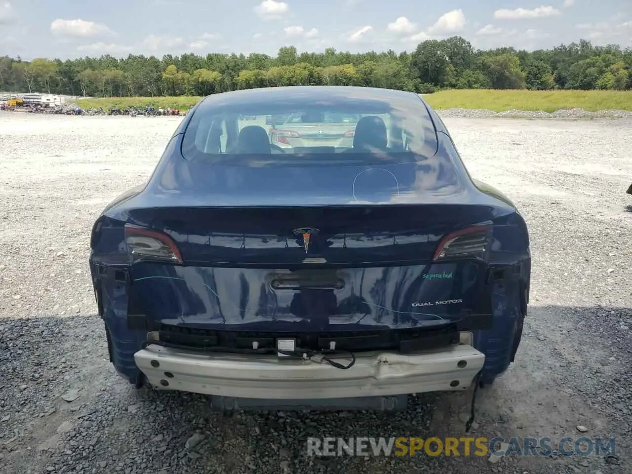6 Photograph of a damaged car 5YJ3E1EB8NF188029 TESLA MODEL 3 2022