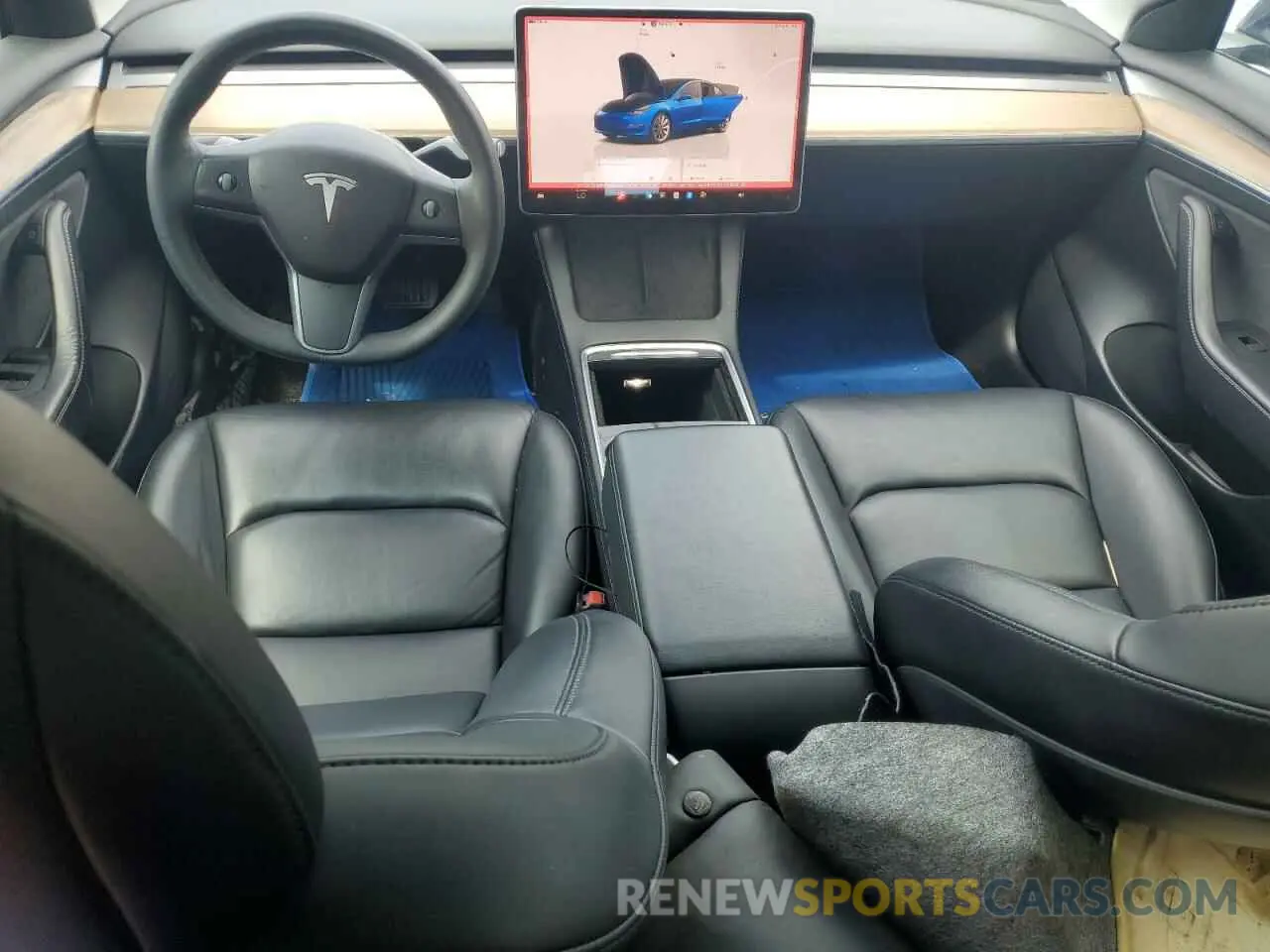 8 Photograph of a damaged car 5YJ3E1EB8NF188029 TESLA MODEL 3 2022