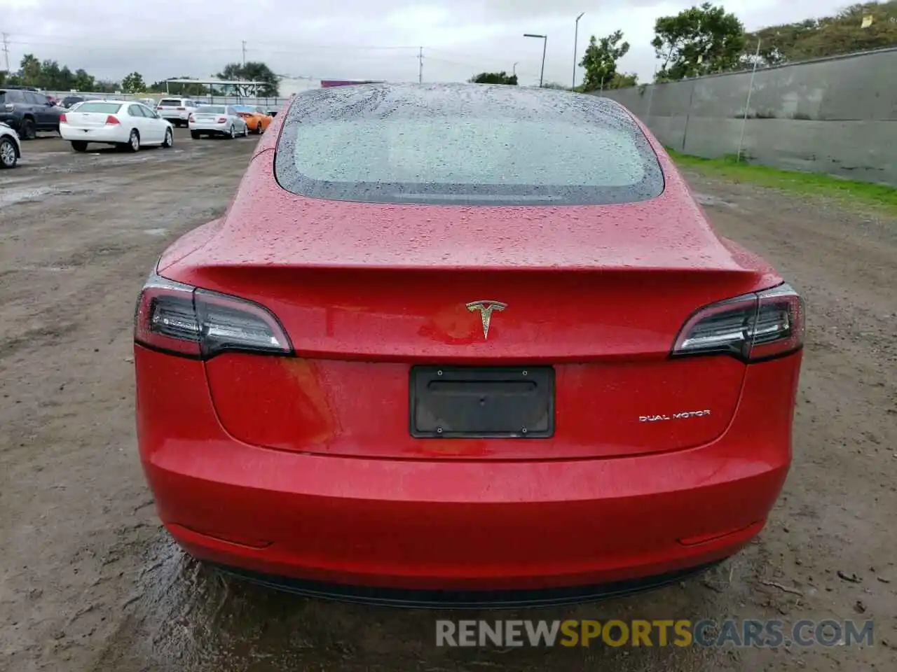 6 Photograph of a damaged car 5YJ3E1EB8NF192405 TESLA MODEL 3 2022