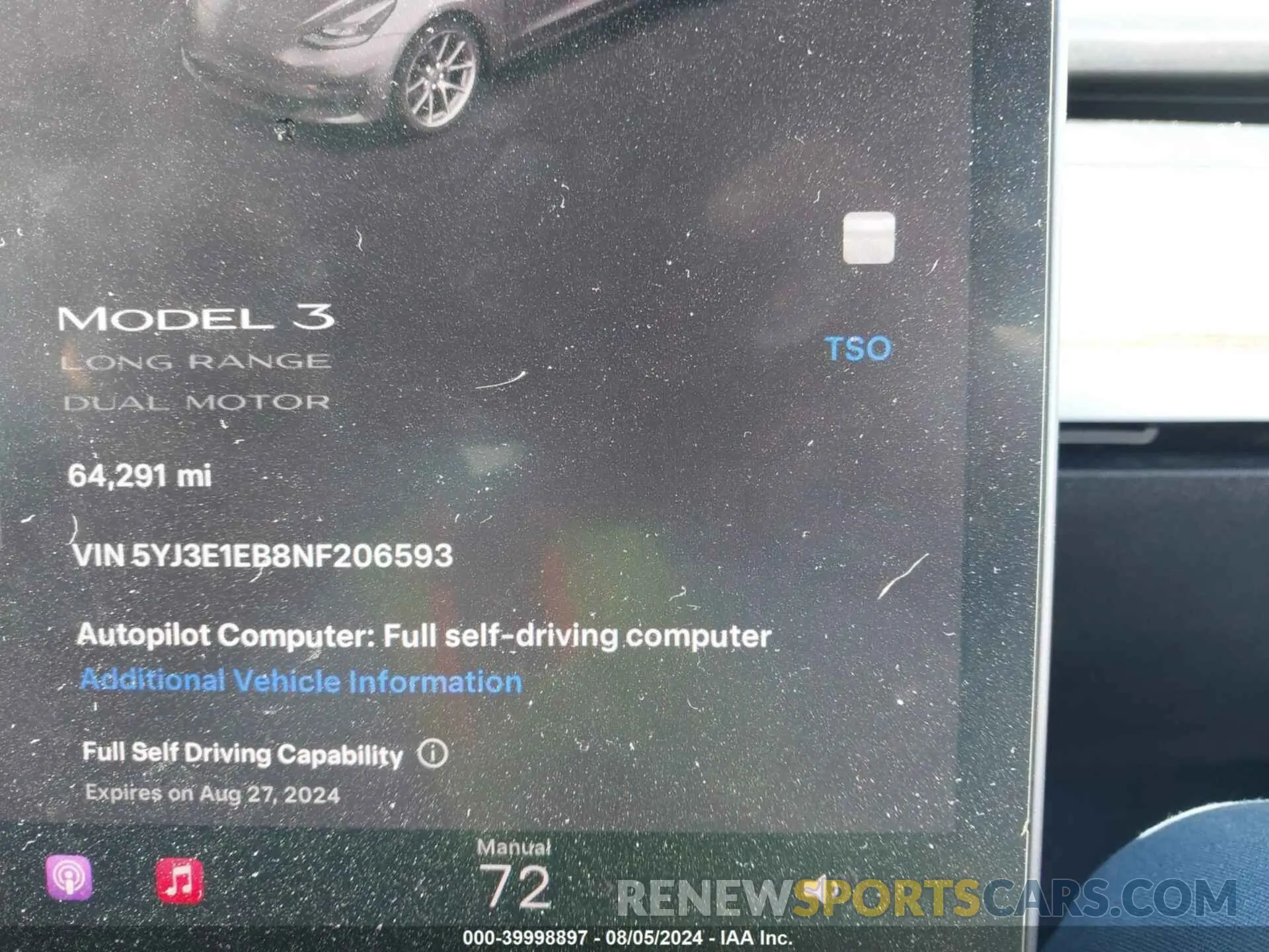 14 Photograph of a damaged car 5YJ3E1EB8NF206593 TESLA MODEL 3 2022