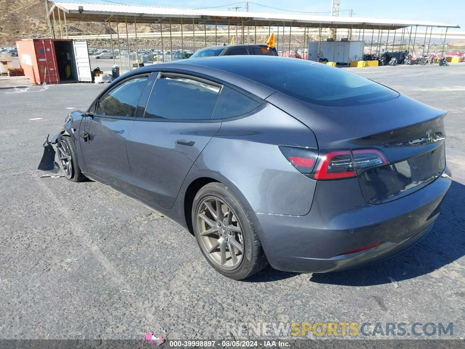 3 Photograph of a damaged car 5YJ3E1EB8NF206593 TESLA MODEL 3 2022