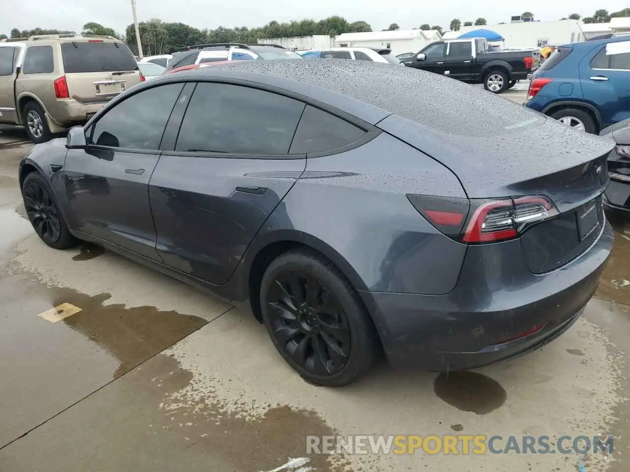 2 Photograph of a damaged car 5YJ3E1EB8NF248763 TESLA MODEL 3 2022