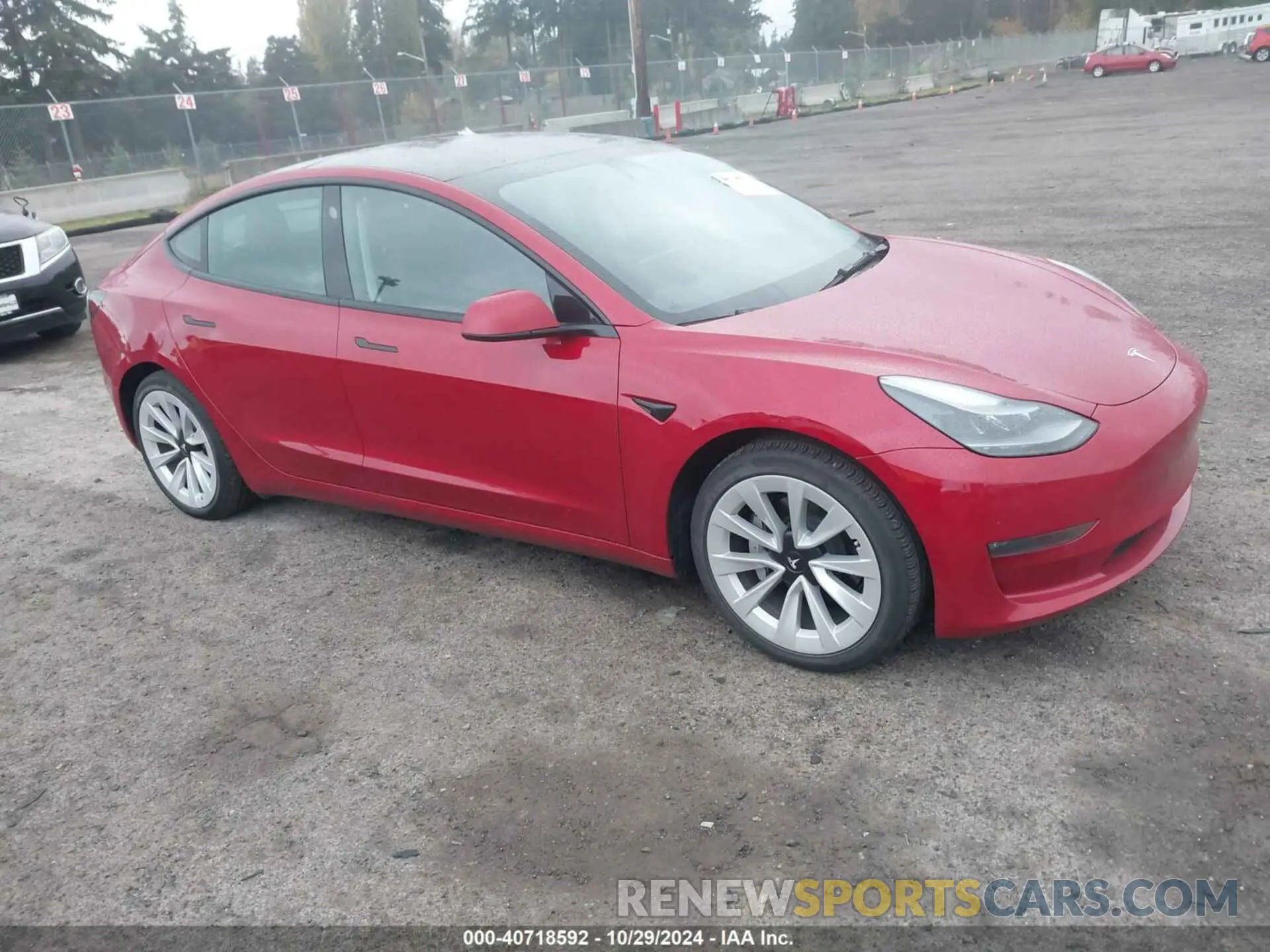 1 Photograph of a damaged car 5YJ3E1EB8NF273081 TESLA MODEL 3 2022