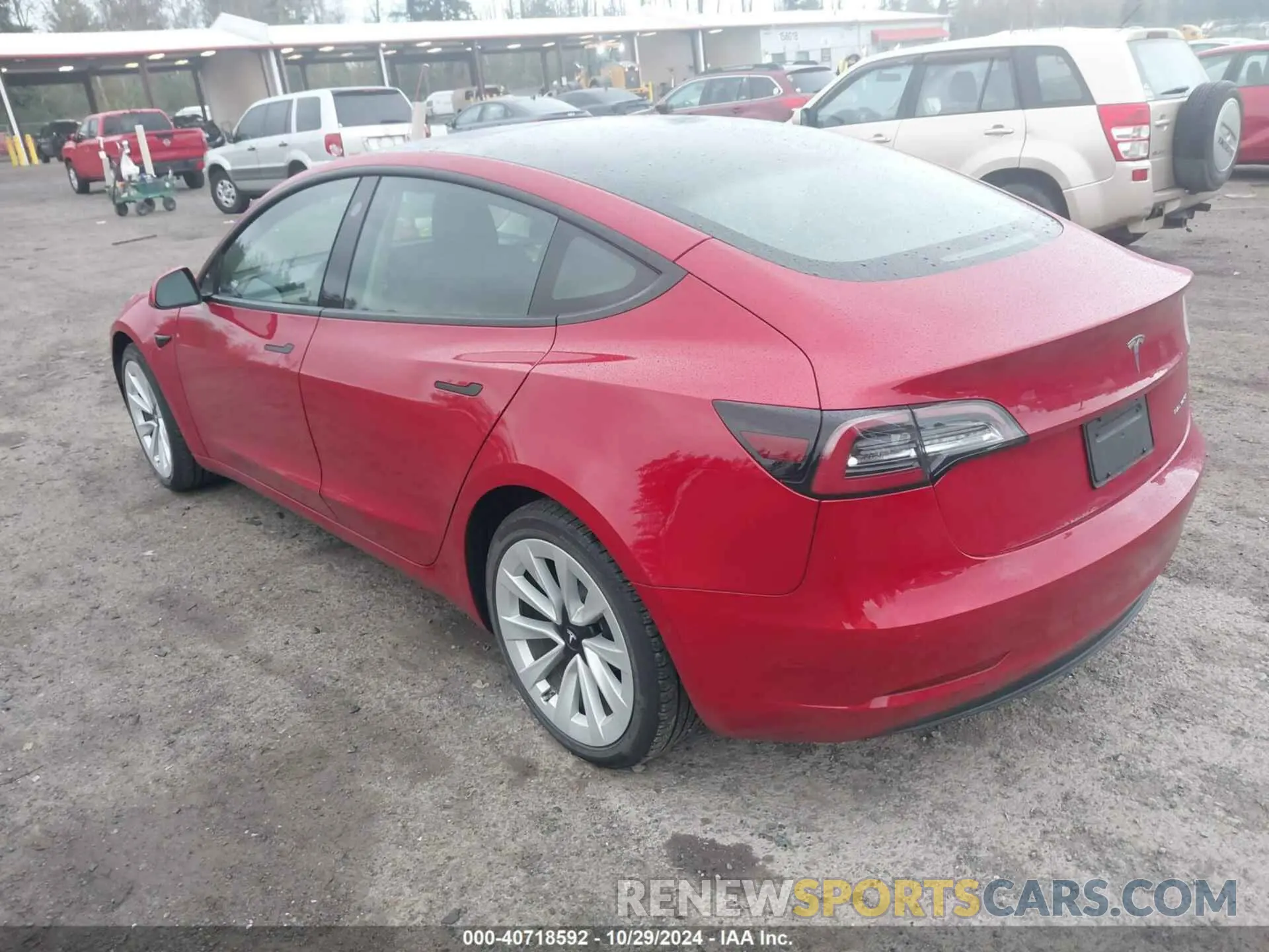 3 Photograph of a damaged car 5YJ3E1EB8NF273081 TESLA MODEL 3 2022