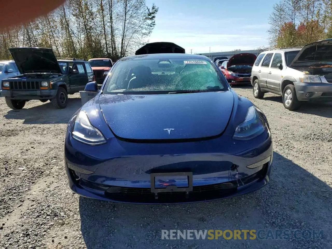 5 Photograph of a damaged car 5YJ3E1EB8NF273601 TESLA MODEL 3 2022